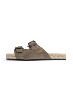 CANNES - Muiltjes - olive suede