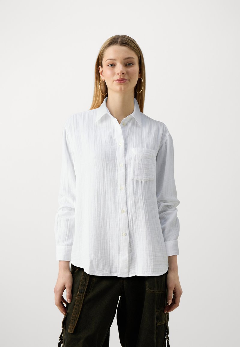 GAP GAUZE BIG SHIRT Buttondown blouse fresh white/white Zalando