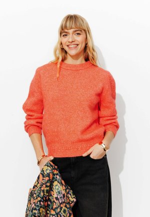 COL ROND - Pullover - orange
