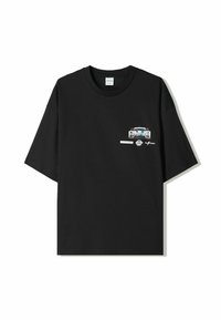 Bershka SHORT SLEEVE  - T-shirts print - black