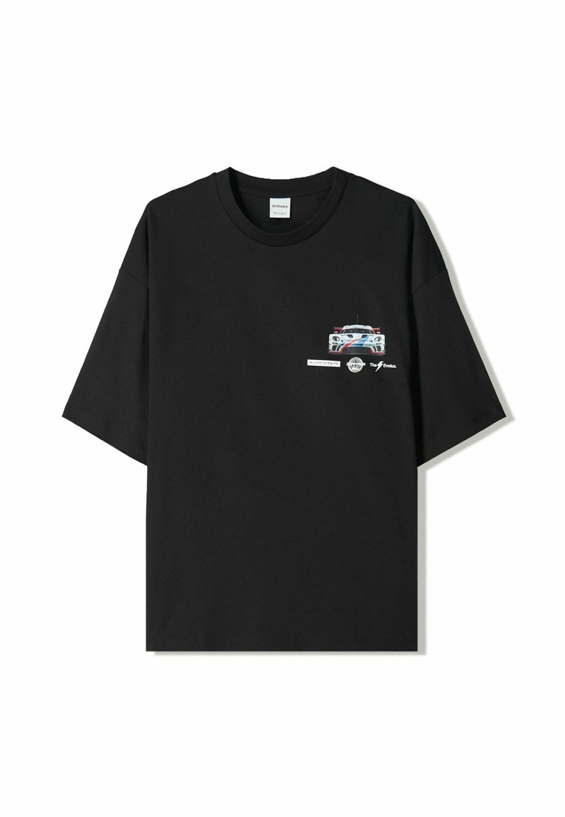Bershka SHORT SLEEVE  - T-shirts print - black