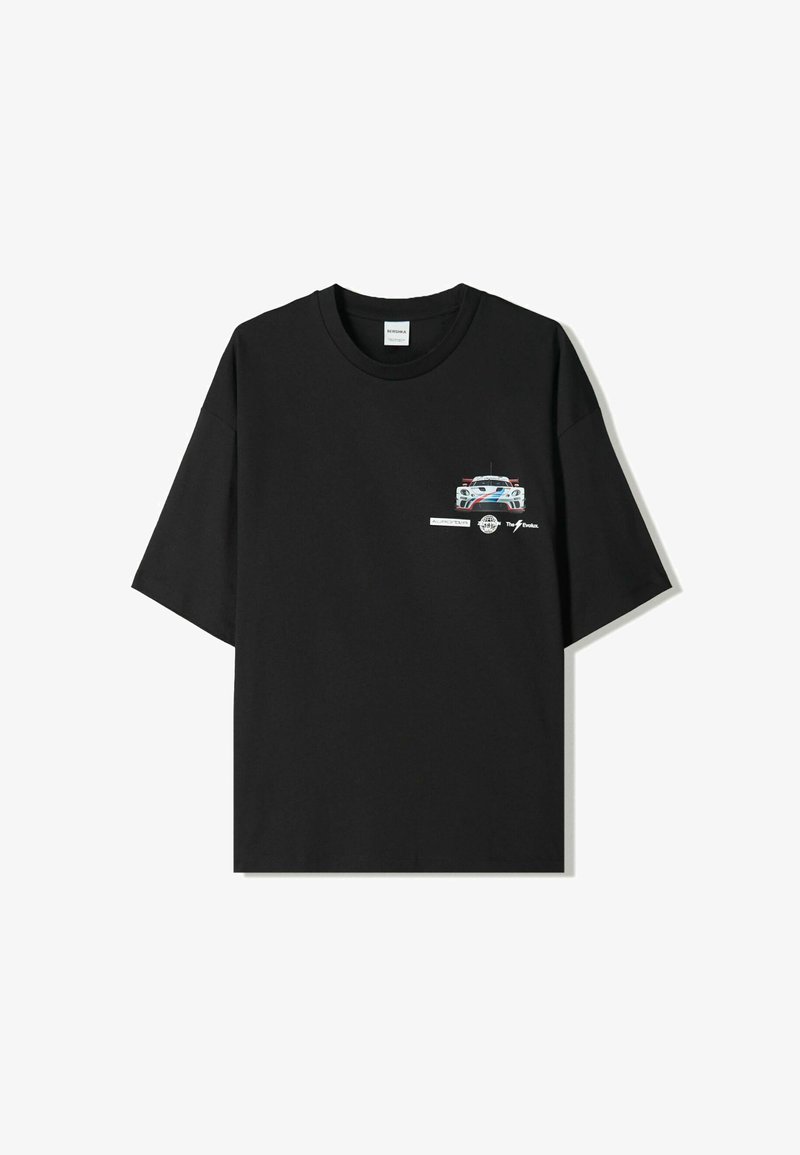 Bershka SHORT SLEEVE - T-shirts print - black