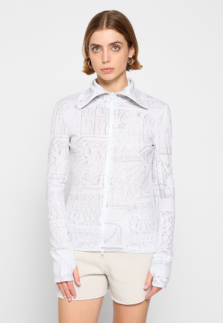 Holzweiler Sweater met rits grijs