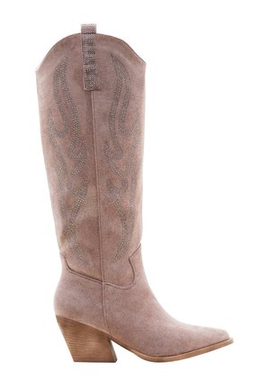 Bottes de cowboy / motard - beige