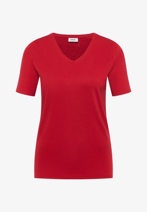 Cecil, T-shirts basic - tamarillo red