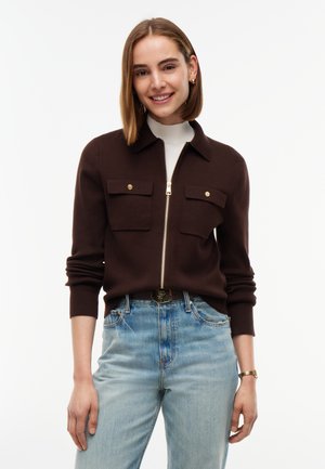 Tommy Hilfiger, CO FULL NEEDLE  - Strickjacke - chocolate