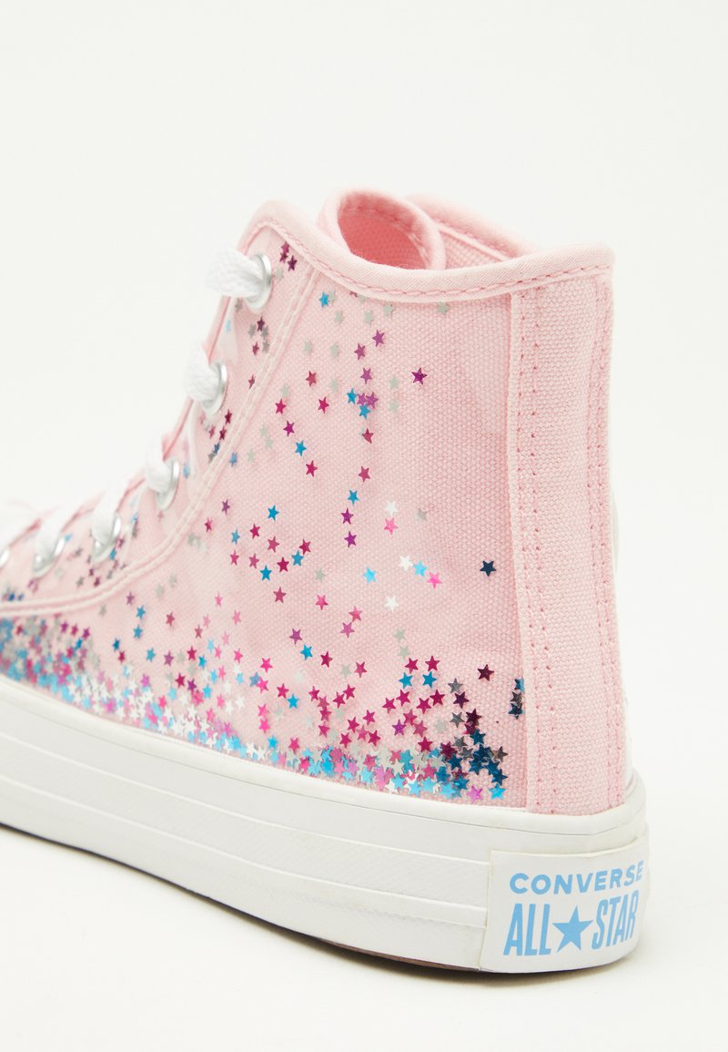 pink sparkle converse shoes