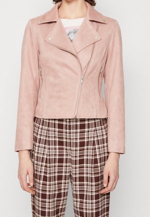 Faux leather jacket - light pink