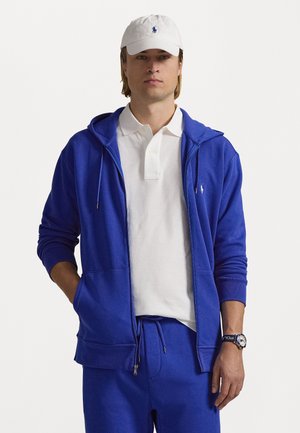 DOUBLE-KNIT FULL-ZIP HOODIE - Felpa con zip - heritage blue