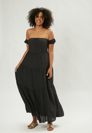 Maison Form'elle OFF SHOULDER TEA - Vestito lungo - black