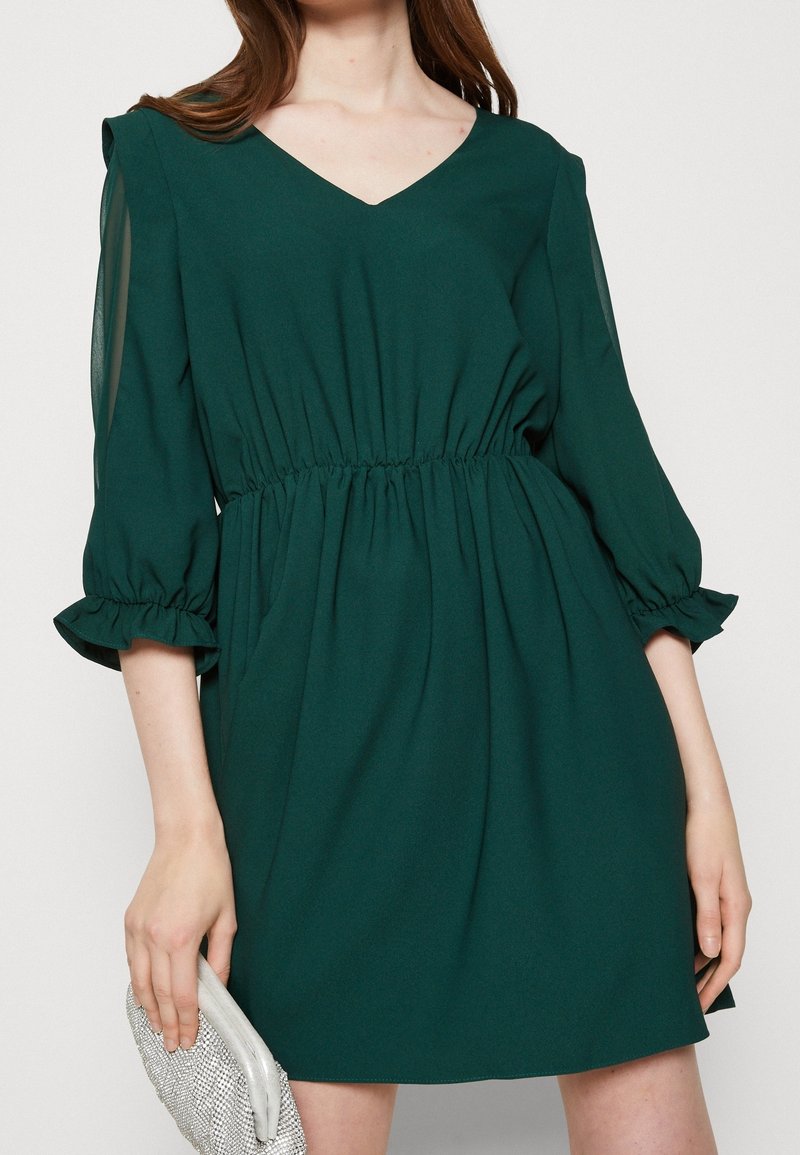 naf naf green dress Vintage 90s "naf Naf" Green Large Daisy Print Sheer Overlay Dress - Made in  France - Medium