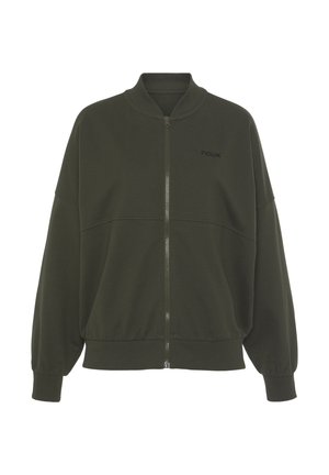 Zip-up sweatshirt - khaki