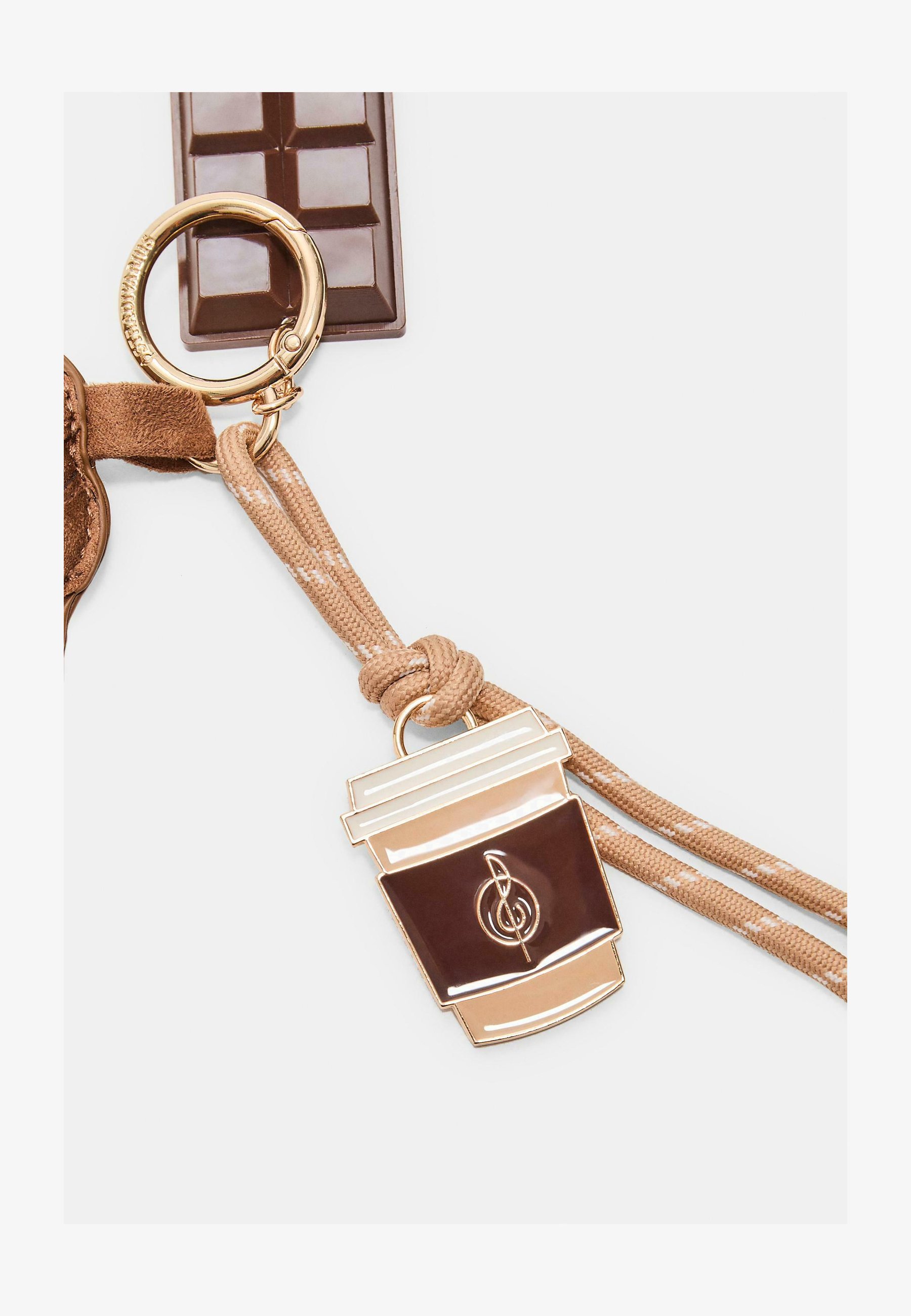 Portachiavi Tazza Da Caffè To Go – Marrone – Ciondolo Per Chiavi In Metallo, H-Customs