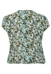 Kaffe Curve AMI STANLEY - Blůza - blue green abstract flower