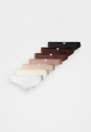 7 PACK - Tango nohavičky - white/beige/brown