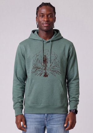 watapparel, BERGE UND MOUNTAINBIKE UNISEX - Hoodie - green bay