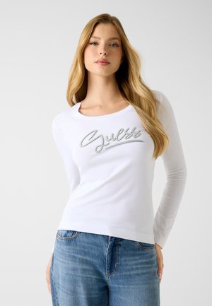 MIT LOGO-STRASSSTEINEN - Longsleeve - weiß