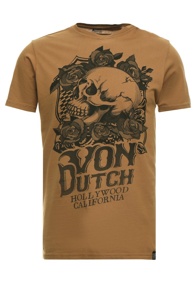 Von Dutch T-shirt print taupe Von Dutch T-shirt print taupe
