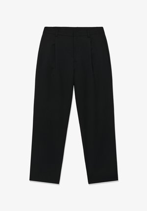 Matinique, MACHINO PLEAT - Pantalon de costume - black