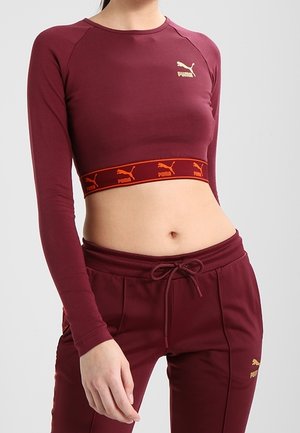Long sleeved top - bordeaux