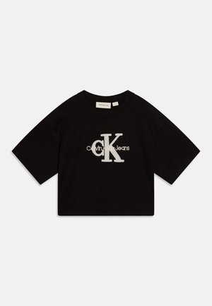 Calvin Klein Jeans, TEDDY MONOLOGO - Camiseta estampada - black