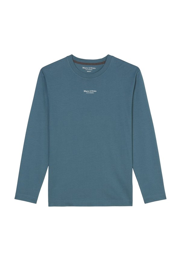 LOGO PRINT AT CENTRE FRONT RIBBED NECK TRIM - Long sleeved top - storm4