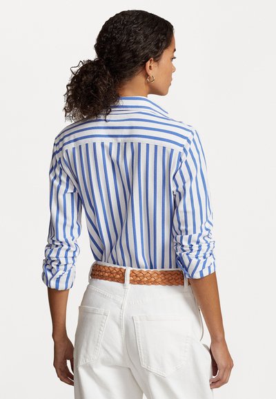 Polo Ralph Lauren LONG SLEEVE BUTTON FRONT  - Košilová halenka  - white/maidstone blue