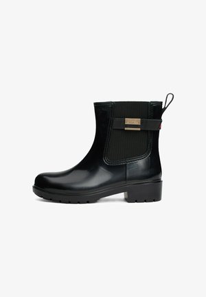 Tommy Hilfiger BELTED CLEAT RAIN - Gummistøvler - black