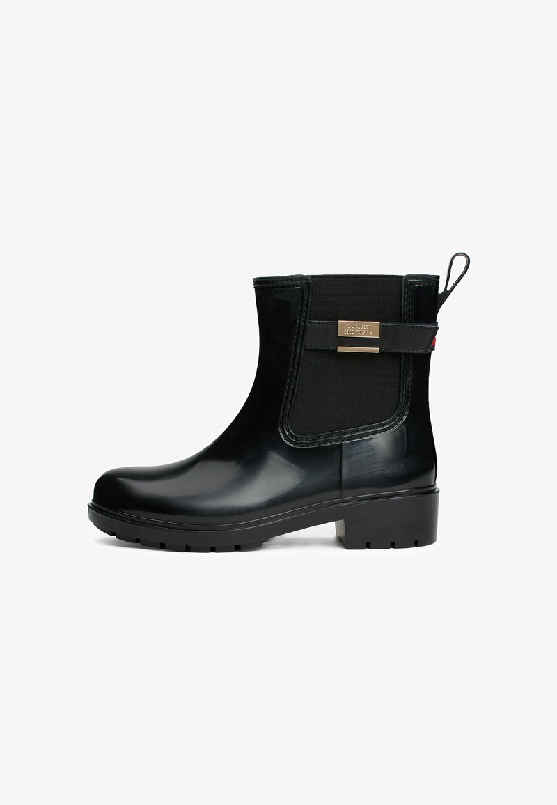 Tommy Hilfiger BELTED CLEAT RAIN - Gummistøvler - black