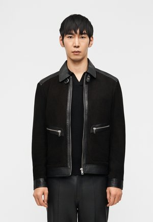 HENDRIX - Chaqueta de cuero - black