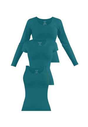 3-ER SET - T-Shirt basic - petrol