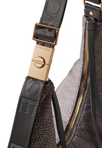 Borbonese FOLD HOBO MEDIUM - Handbag - clay grey