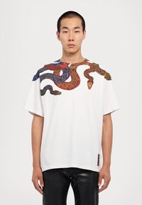 Just Cavalli FULL SNAKE - T-shirts med print - white