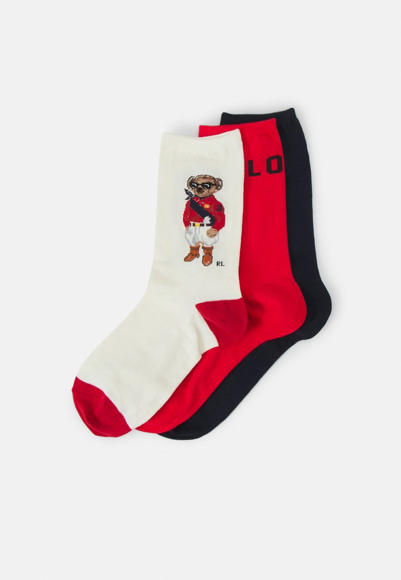 Polo Ralph Lauren BOX CREW SOCK 3 PACK Sukat Assorted musta polo-ralph-lauren-box-crew-sock-3-pack-sukat-assorted-musta