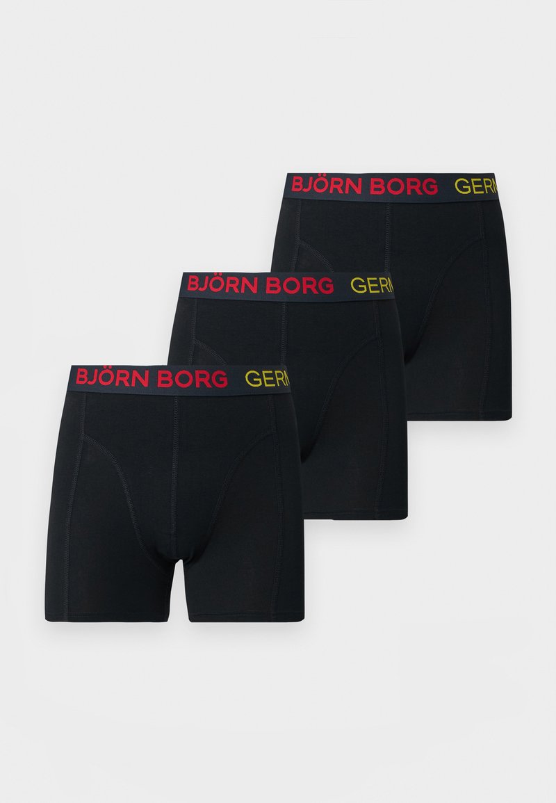 Björn Borg GERMANY 3 PACK - Hipsters - black - Zalando.co.uk
