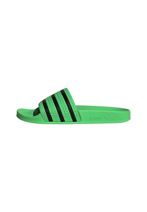 Pool slides - screaming green   core black   screaming green