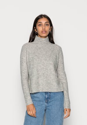 VMRAGNHILD HIGHNECK - Sweter - light grey melange