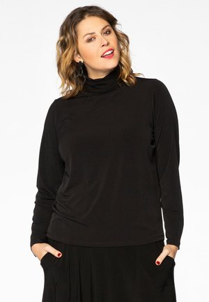 Langærmet T-shirt - black