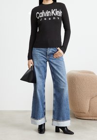 Calvin Klein Jeans Stickad tröja - black