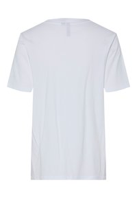 Pieces PCMOLLY O NECK TEE - Apdrukāts T-krekls - bright white/begonia pink