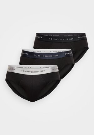 SIGNATURE BRIEF METALLIC 3 PACK - Nohavičky/Slipy - black/desert sky/silver-coloured