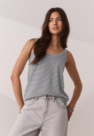 Next, REGULAR FIT - SCOOP NECK VESTS 2 PACK. - Topp - blue ecru