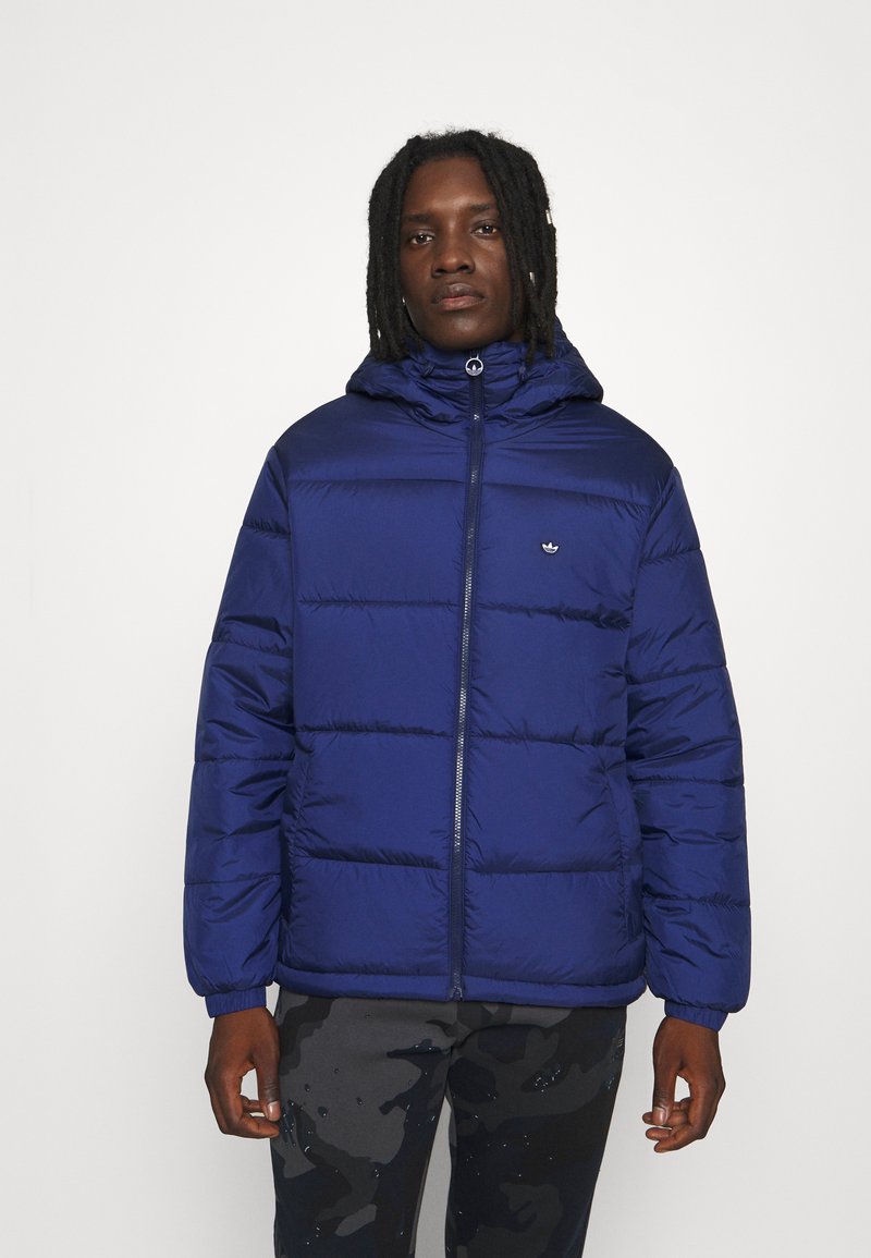 adidas Originals PAD HOODED PUFF - Zimní bunda - night sky