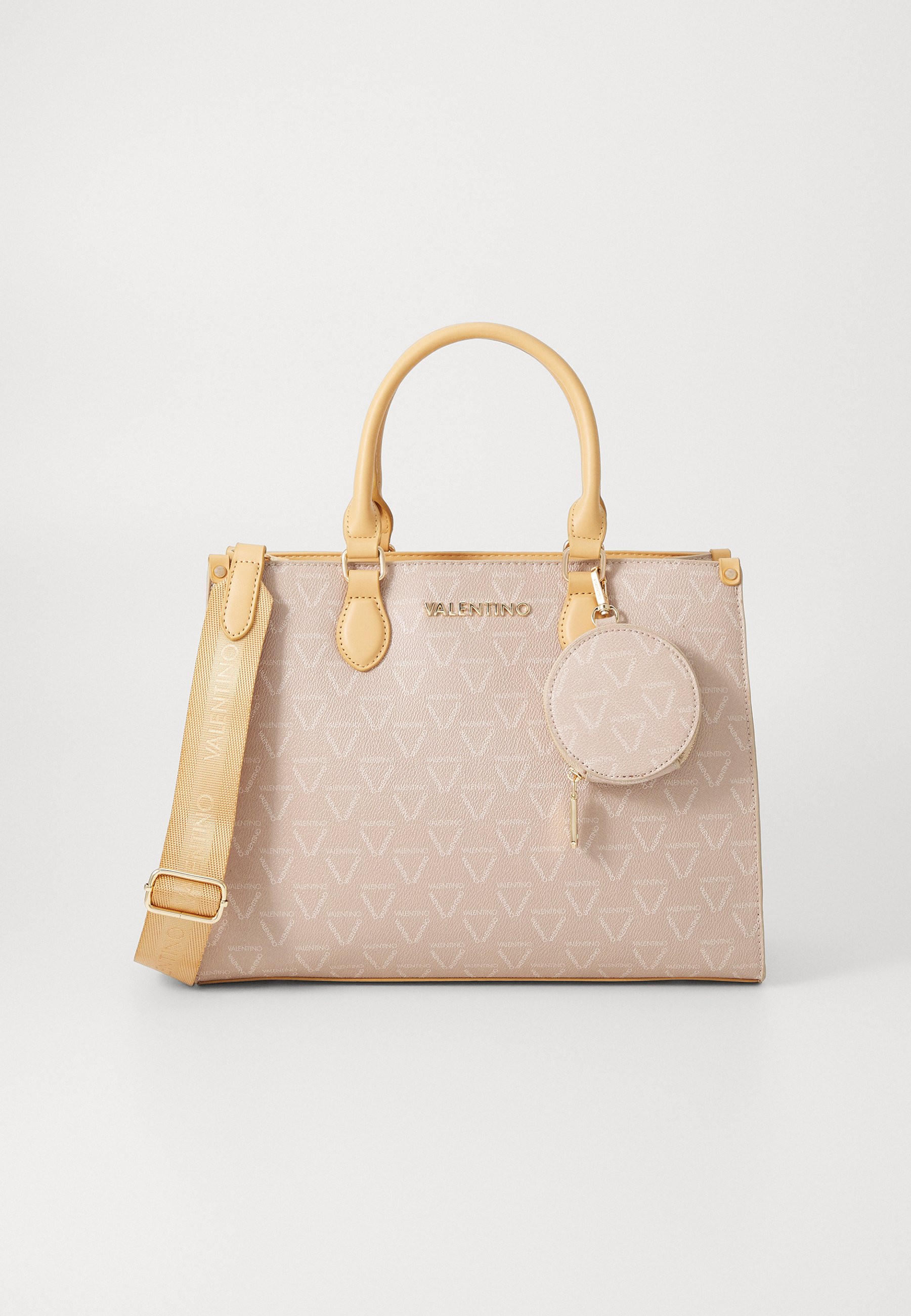 Sac Shopper Valentino Special Camy - Taupe, Polyester/polyuréthane, Bandoulière Amovible, Spacieux