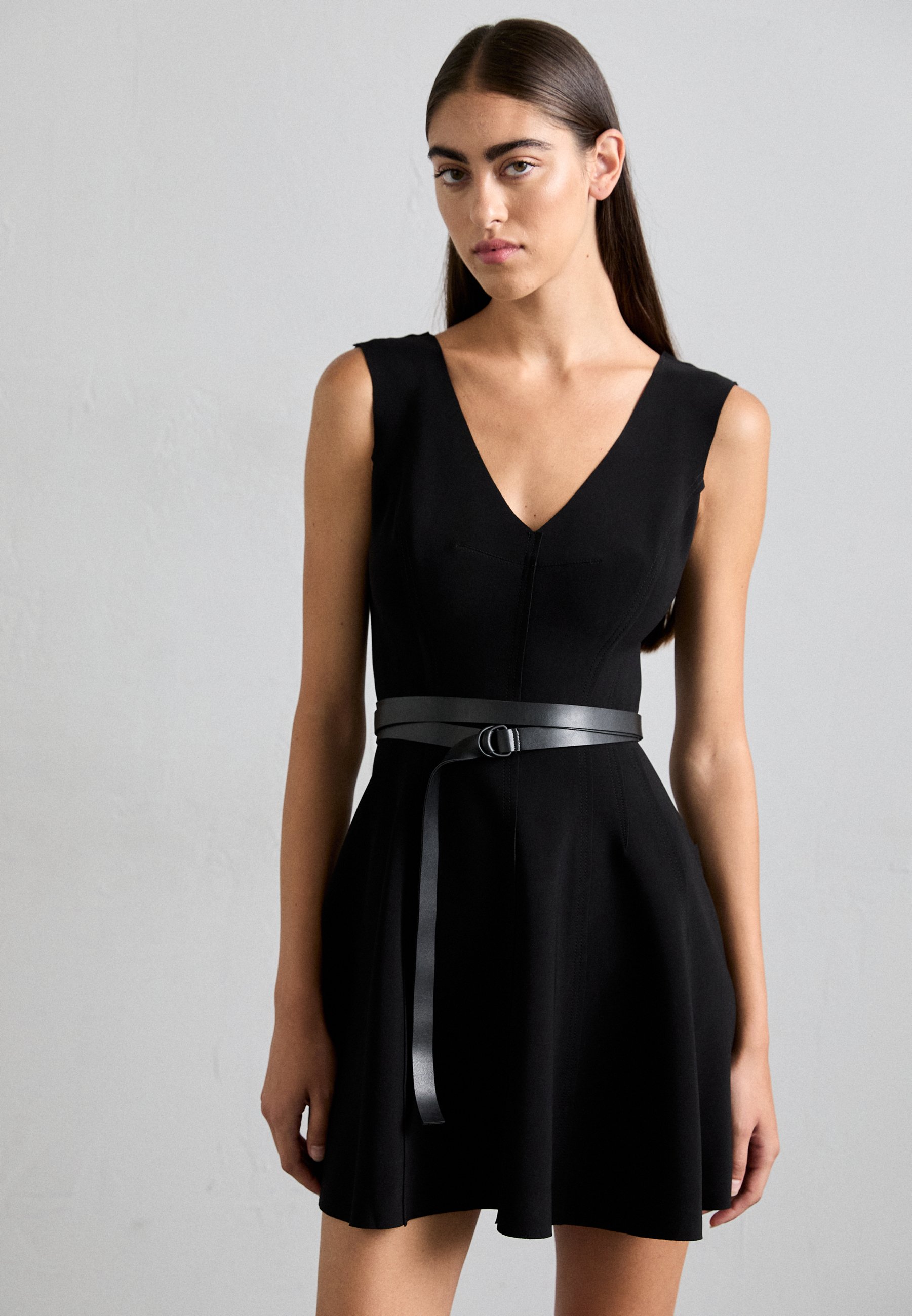 Norma Kamali GRACE MINI DRESS - Jersey dress - black - Zalando