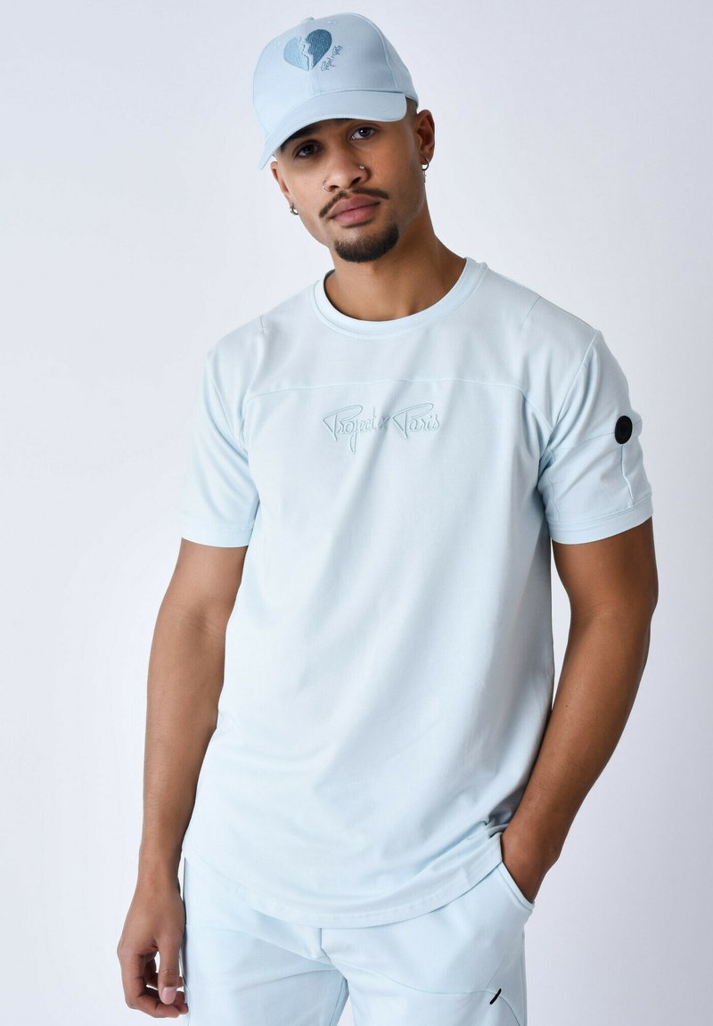 Project X Paris - TECHNIQUE À DÉCOUPES - Camiseta estampada - ice blue, Ampliar