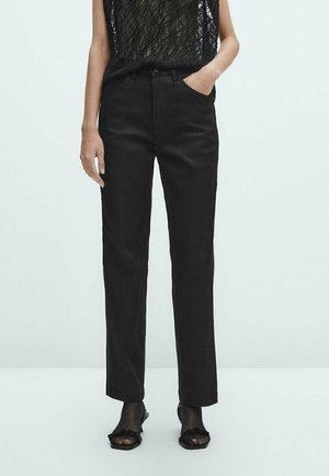 Massimo Dutti Straight leg jeans - black