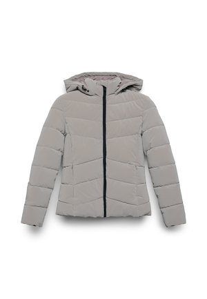IMBOTTITO CON CAPPUCCIO - Winterjacke - fango chiaro