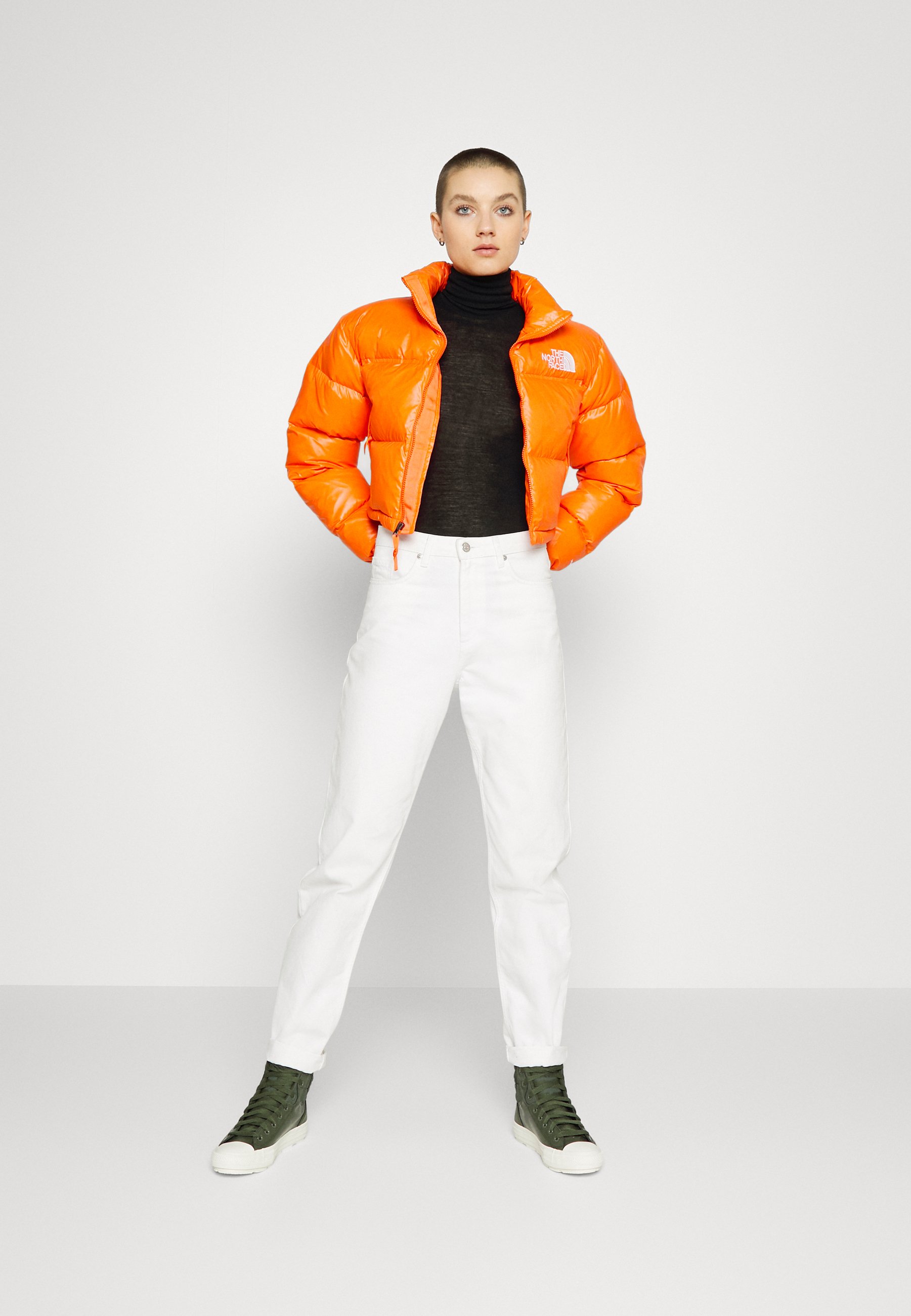 north face doudoune orange