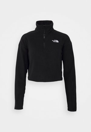 GLACIER CROPPED ZIP - Forro polar - black